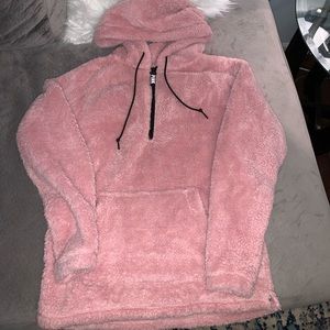 LAST CHANCE Pink fluffy hoodie